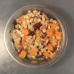 Salad : Pearl barley, Pumpkin & Cranberry